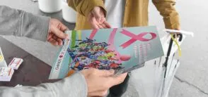 なでしこリーグとつなぐ、ピンクのパス